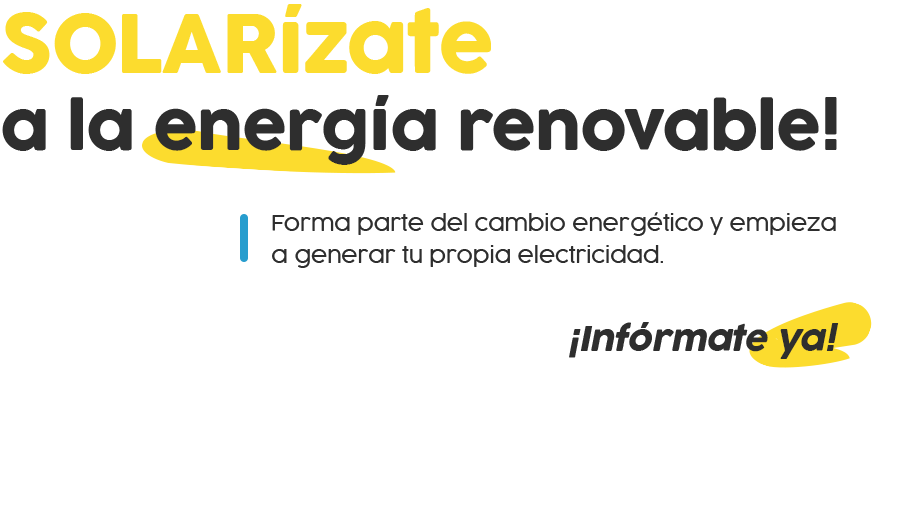 SOLARízate a la energía renovable!